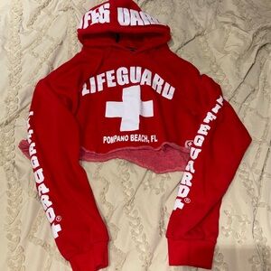 Lifeguard Cropped Sweatshirt